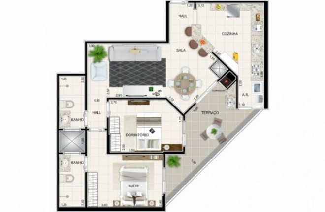Imagem Apartamento com 2 Quartos à Venda, 75 m² em Vila Guilhermina - Praia Grande Imagem Apartamento com 2 Quartos à Venda, 75 m² em Vila Guilhermina - Praia Grande