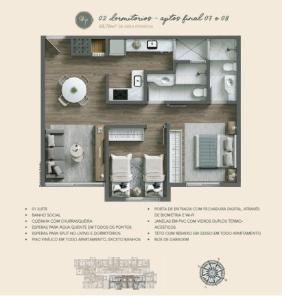 Imagem Apartamento com 2 Quartos à Venda, 68 m² em Centro - Nova Petrópolis