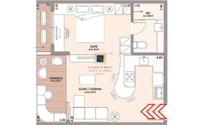 Imagem Apartamento com 1 Quarto à Venda, 38 m² em Meireles - Fortaleza Imagem Apartamento com 1 Quarto à Venda, 38 m² em Meireles - Fortaleza