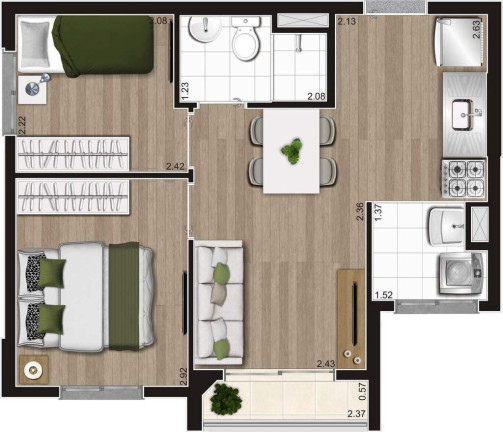 Imagem Apartamento com 1 Quarto à Venda, 30 m² em Vila Leopoldina - São Paulo