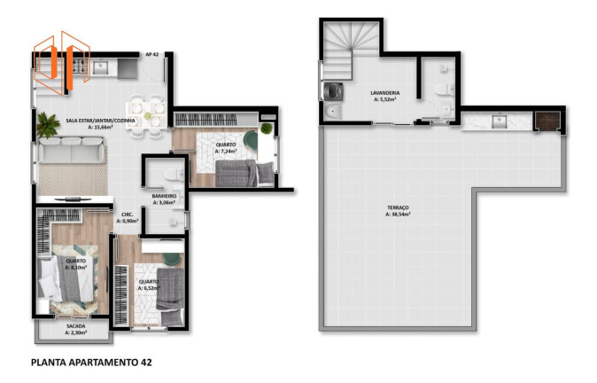 Imagem Apartamento com 3 Quartos à Venda, 103 m² em Parque Da Fonte - São José Dos Pinhais