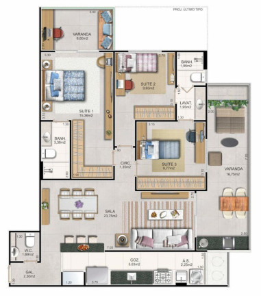 Imagem Imóvel com 3 Quartos à Venda, 109 m² em Piratininga - Niterói