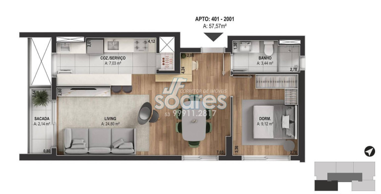 Imagem Apartamento com 2 Quartos à Venda, 65 m² em São Gonçalo - Pelotas Imagem Apartamento com 2 Quartos à Venda, 65 m² em São Gonçalo - Pelotas