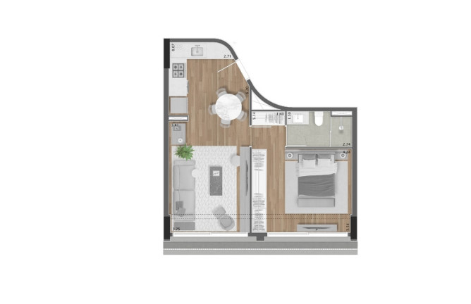 Imagem Apartamento com 1 Quarto à Venda, 103 m² em Itaim Bibi - São Paulo
