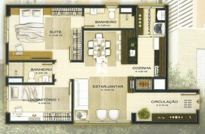 Imagem Apartamento com 2 Quartos à Venda, 64 m² em Nossa Senhora Medianeira - Santa Maria Imagem Apartamento com 2 Quartos à Venda, 64 m² em Nossa Senhora Medianeira - Santa Maria