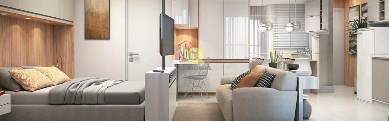 Imagem Apartamento com 2 Quartos à Venda, 33 m² em Centro - Curitiba Imagem Apartamento com 2 Quartos à Venda, 33 m² em Centro - Curitiba