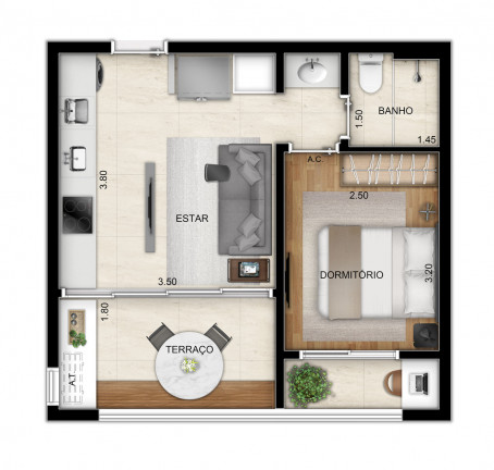 Imagem Studio com 1 Quarto à Venda, 25 m² em Vila Mariana - São Paulo