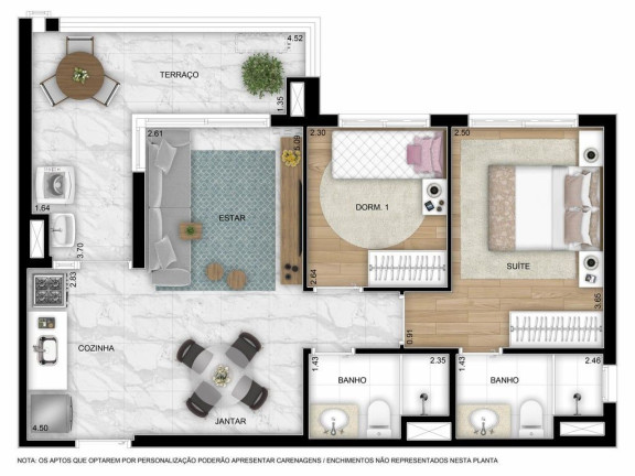 Imagem Apartamento com 2 Quartos à Venda, 128 m² em Conceição - São Paulo Imagem Apartamento com 2 Quartos à Venda, 128 m² em Conceição - São Paulo