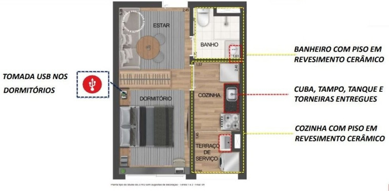 Imagem Imóvel com 1 Quarto à Venda, 26 m² em Ipiranga - São Paulo