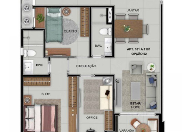 Imagem Apartamento com 3 Quartos à Venda, 64 m² em Casa Amarela - Recife