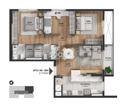Imagem Apartamento com 2 Quartos à Venda, 65 m² em São Gonçalo - Pelotas Imagem Apartamento com 2 Quartos à Venda, 65 m² em São Gonçalo - Pelotas
