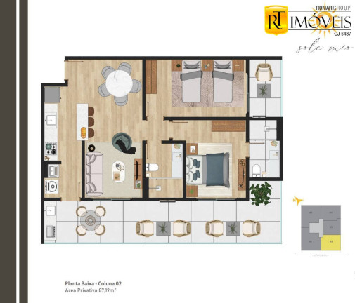 Imagem Apartamento com 2 Quartos à Venda, 72 m² em Centro - Cabo Frio Imagem Apartamento com 2 Quartos à Venda, 72 m² em Centro - Cabo Frio