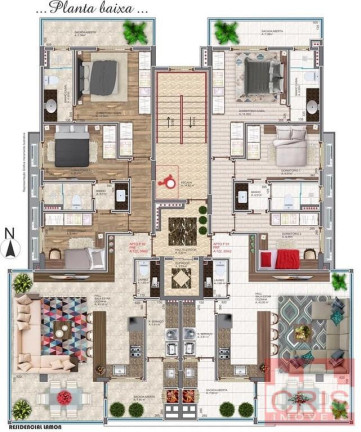 Imagem Apartamento com 3 Quartos à Venda, 122 m² em Cidade Alta - Bento Gonçalves Imagem Apartamento com 3 Quartos à Venda, 122 m² em Cidade Alta - Bento Gonçalves