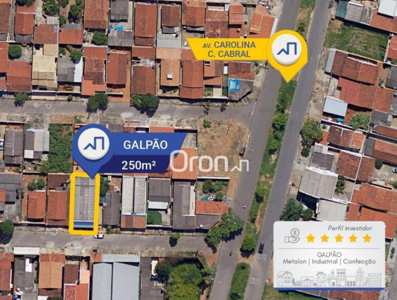 Galpão à Venda, 200 m² em Carolina Parque - Goiânia