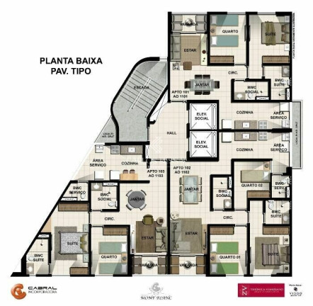 Imagem Apartamento com 2 Quartos à Venda, 59 m² em Casa Amarela - Recife