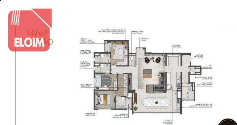 Imagem Apartamento com 4 Quartos à Venda, 147 m² em Vila Leopoldina - São Paulo Imagem Apartamento com 4 Quartos à Venda, 147 m² em Vila Leopoldina - São Paulo