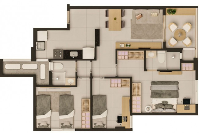 Imagem Apartamento com 2 Quartos à Venda, 54 m² em Aldeota - Fortaleza