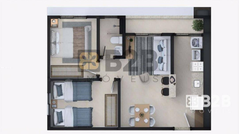 Imagem Apartamento com 2 Quartos à Venda, 48 m² em Parque Viaduto - Bauru Imagem Apartamento com 2 Quartos à Venda, 48 m² em Parque Viaduto - Bauru
