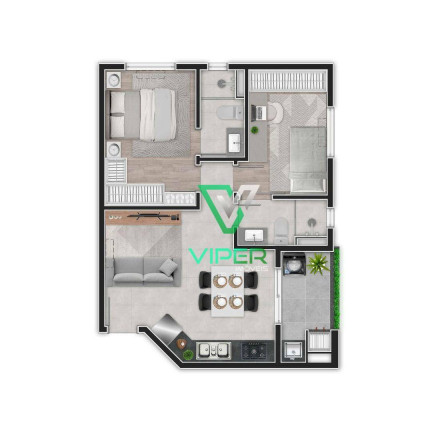Imagem Apartamento com 2 Quartos à Venda, 56 m² em São Francisco - Curitiba Imagem Apartamento com 2 Quartos à Venda, 56 m² em São Francisco - Curitiba