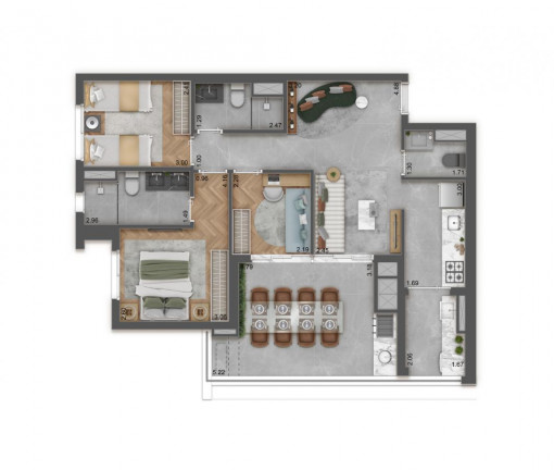 Apartamento com 3 Quartos à Venda, 84 m² em Tatuape - São Paulo