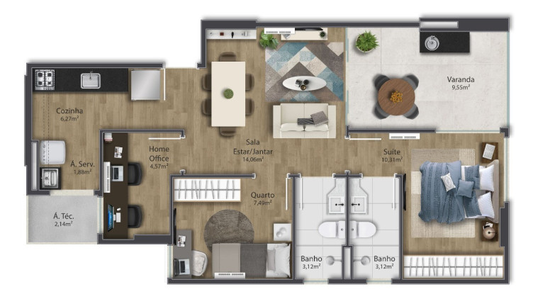 Imagem Imóvel com 2 Quartos à Venda, 70 m² em Praia De Itaparica - Vila Velha