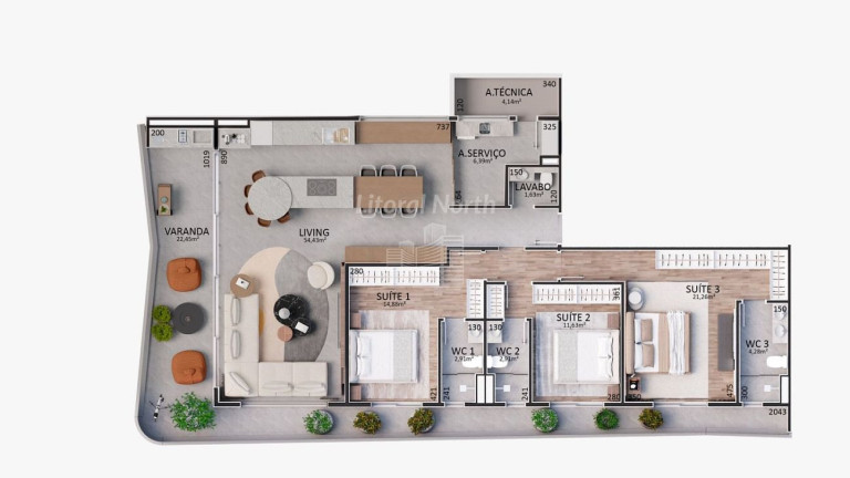 Imagem Apartamento com 3 Quartos à Venda, 169 m² em Fazenda - Itajaí Imagem Apartamento com 3 Quartos à Venda, 169 m² em Fazenda - Itajaí