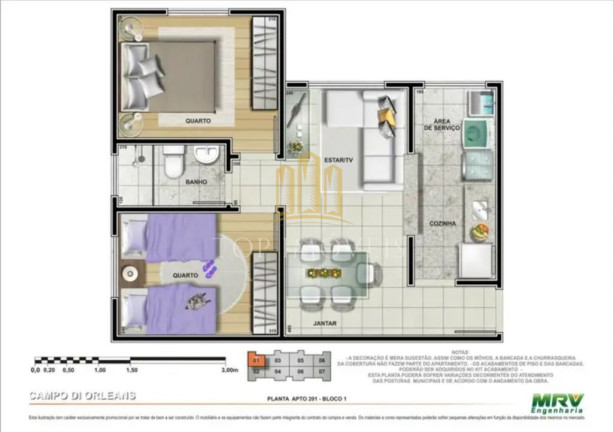 Imagem Apartamento com 2 Quartos à Venda, 44 m² em Palmeiras De São José - São José Dos Campos