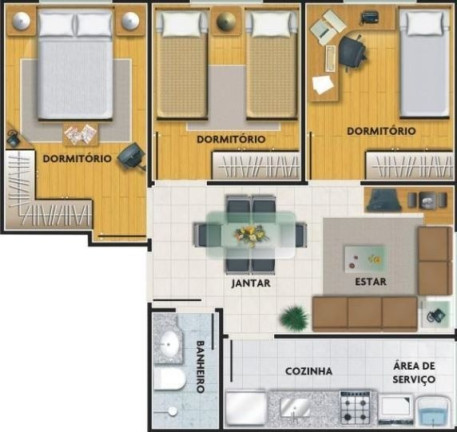 Imagem Apartamento com 3 Quartos à Venda,  em Vila Esperança - São Paulo