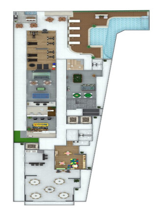 Imagem Apartamento com 1 Quarto à Venda,  em Parque Bitaru - São Vicente