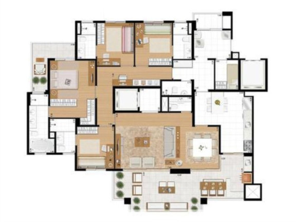 Imagem Apartamento com 4 Quartos à Venda, 194 m² em Jardim - Santo André Imagem Apartamento com 4 Quartos à Venda, 194 m² em Jardim - Santo André