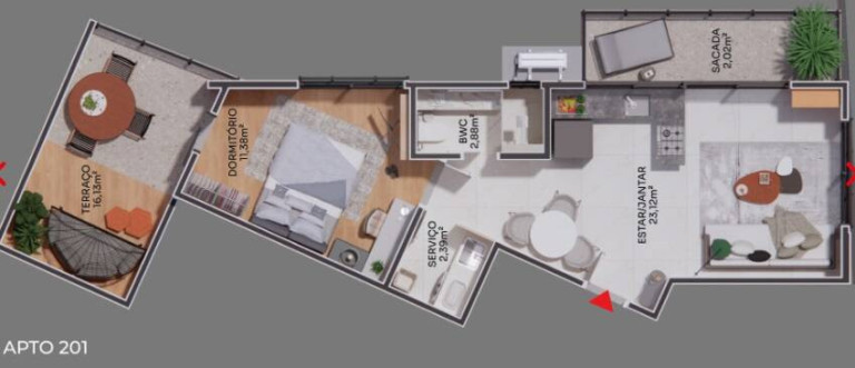 Imagem Apartamento com 1 Quarto à Venda, 63 m² em Coqueiros - Florianópolis Imagem Apartamento com 1 Quarto à Venda, 63 m² em Coqueiros - Florianópolis