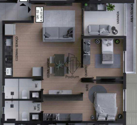 Imagem Apartamento com 2 Quartos à Venda, 56 m² em Aeroclube - João Pessoa Imagem Apartamento com 2 Quartos à Venda, 56 m² em Aeroclube - João Pessoa