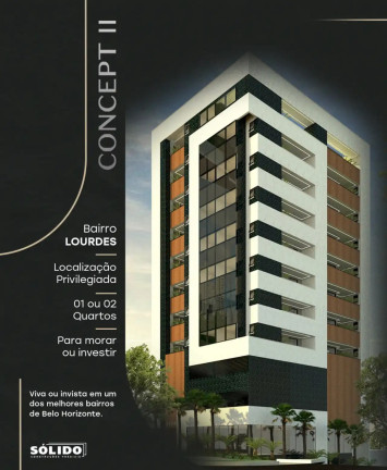Imagem Apartamento com 2 Quartos à Venda, 70 m² em Lourdes - Belo Horizonte