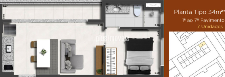 Imagem Apartamento com 1 Quarto à Venda, 34 m² em Pinheiros - São Paulo Imagem Apartamento com 1 Quarto à Venda, 34 m² em Pinheiros - São Paulo