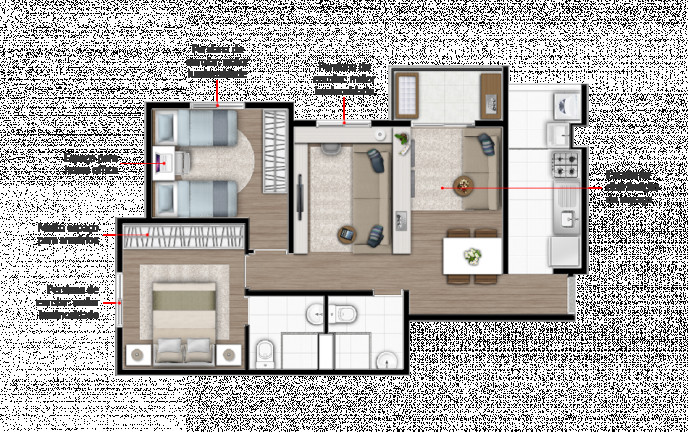 Imagem Apartamento com 2 Quartos à Venda, 46 m² em Vila Valparaíso - Santo André Imagem Apartamento com 2 Quartos à Venda, 46 m² em Vila Valparaíso - Santo André