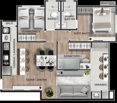 Imagem Apartamento com 2 Quartos à Venda, 48 m² em Capão Raso - Curitiba