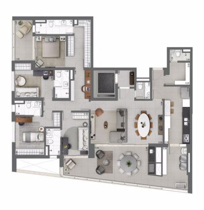 Imagem Apartamento com 3 Quartos à Venda, 158 m² em Brooklin - São Paulo