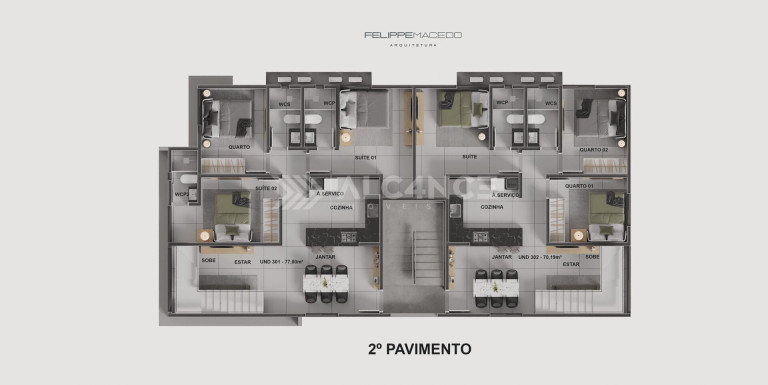 Imagem Apartamento com 3 Quartos à Venda, 70 m² em Bancários - João Pessoa Imagem Apartamento com 3 Quartos à Venda, 70 m² em Bancários - João Pessoa