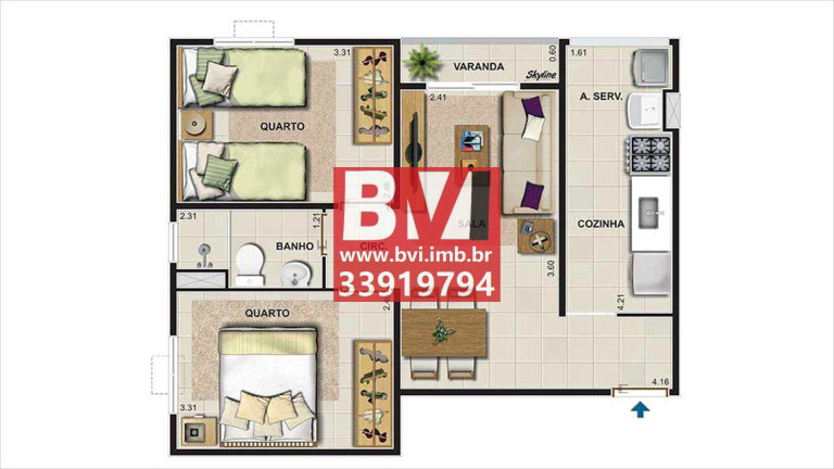 Imagem Apartamento com 2 Quartos à Venda, 48 m² em Rocha Miranda - Rio De Janeiro Imagem Apartamento com 2 Quartos à Venda, 48 m² em Rocha Miranda - Rio De Janeiro