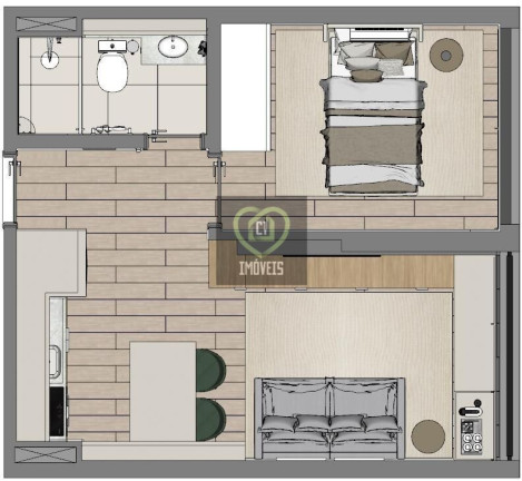 Imagem Imóvel com 1 Quarto à Venda, 34 m² em Perdizes - São Paulo Imagem Imóvel com 1 Quarto à Venda, 34 m² em Perdizes - São Paulo