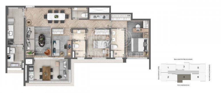Imagem Apartamento com 3 Quartos à Venda, 112 m² em Campo Belo - São Paulo