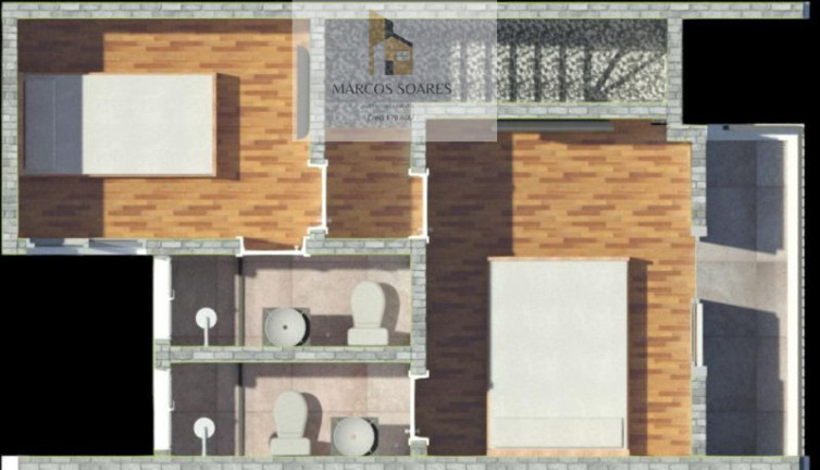 Imagem Imóvel com 3 Quartos à Venda, 59 m² em Jardim Dabril - Osasco