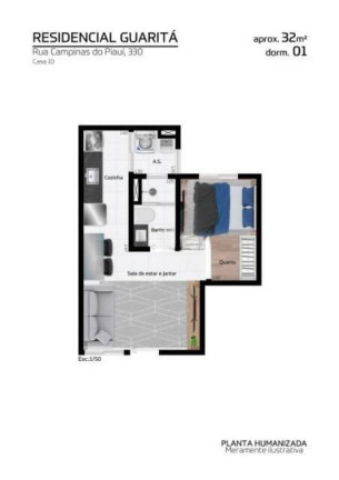 Imagem Apartamento com 2 Quartos à Venda, 35 m² em Itaquera - São Paulo