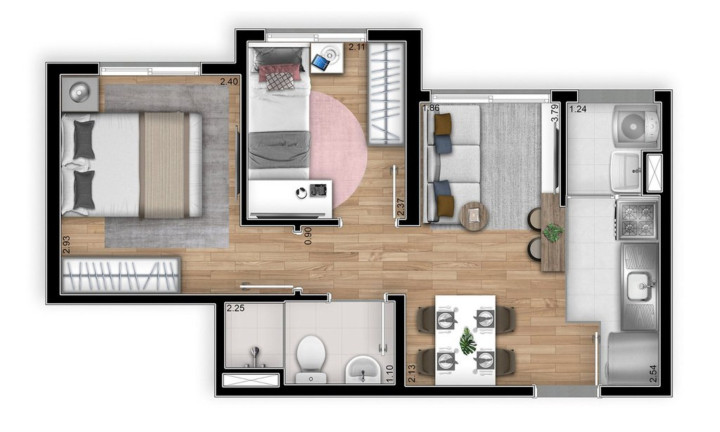 Imagem Imóvel com 2 Quartos à Venda, 34 m² em Vila Tolstoi - São Paulo