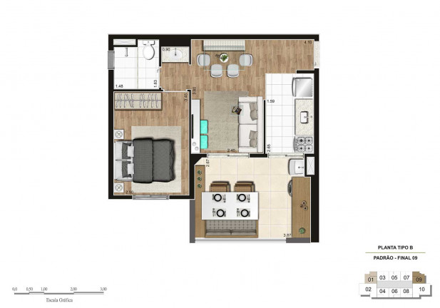 Imagem Apartamento com 1 Quarto à Venda, 44 m² em Brás - São Paulo Imagem Apartamento com 1 Quarto à Venda, 44 m² em Brás - São Paulo