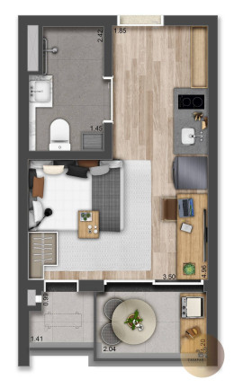 Imagem Studio com 1 Quarto à Venda, 27 m² em Vila Gumercindo - São Paulo Imagem Studio com 1 Quarto à Venda, 27 m² em Vila Gumercindo - São Paulo