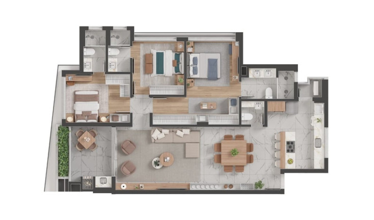 Imagem Apartamento com 3 Quartos à Venda, 130 m² em Cristo Rei - Curitiba Imagem Apartamento com 3 Quartos à Venda, 130 m² em Cristo Rei - Curitiba