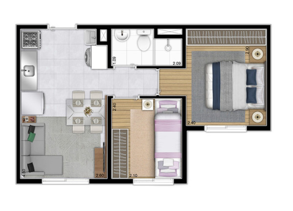 Imagem Imóvel com 2 Quartos à Venda, 32 m² em Socorro - São Paulo Imagem Imóvel com 2 Quartos à Venda, 32 m² em Socorro - São Paulo