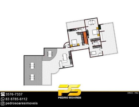 Imagem Cobertura com 4 Quartos à Venda, 150 m² em Cabo Branco - João Pessoa Imagem Cobertura com 4 Quartos à Venda, 150 m² em Cabo Branco - João Pessoa