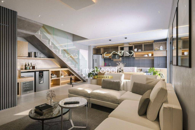 Imóvel com 3 Quartos à Venda, 136 m² em Jardim - Santo André